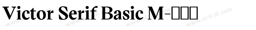 Victor Serif Basic M字体转换